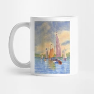 Sailing at Sunset Mt Desert Island Me; Sailboat; Sailing Maine Mug